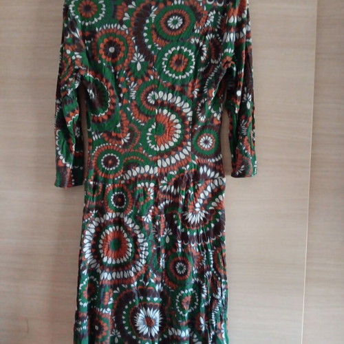 Marella women's dress used, green and orange, sizes M and L