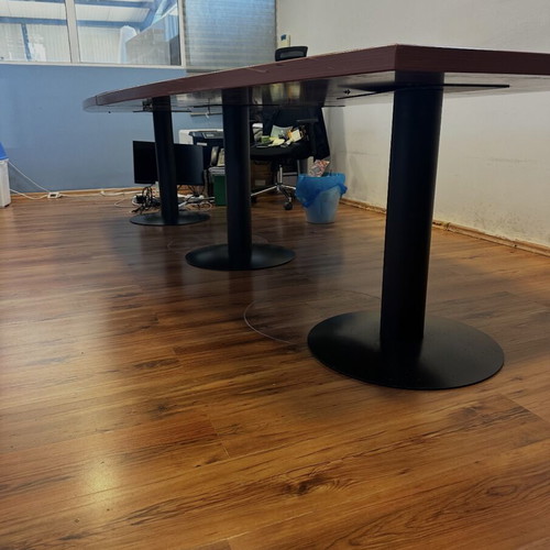 Meeting Table and 3 Desks used, including a large corner desk