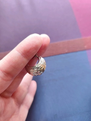 Zara steel drop earrings new, silver
