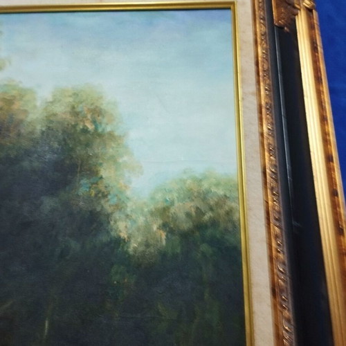 Painting 60x90 used with signature in beautiful frame