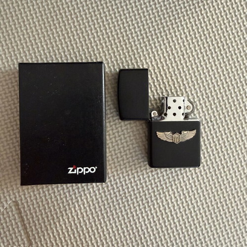 Zippo Pilot Black lighter with box