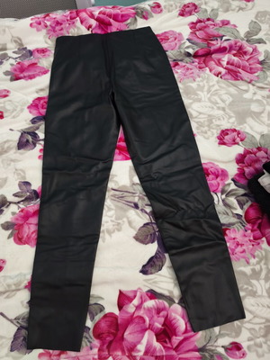 Zara leather pants like new, black, size M