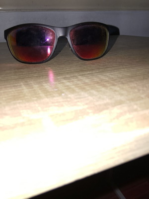 Under Armour sunglasses, black and red