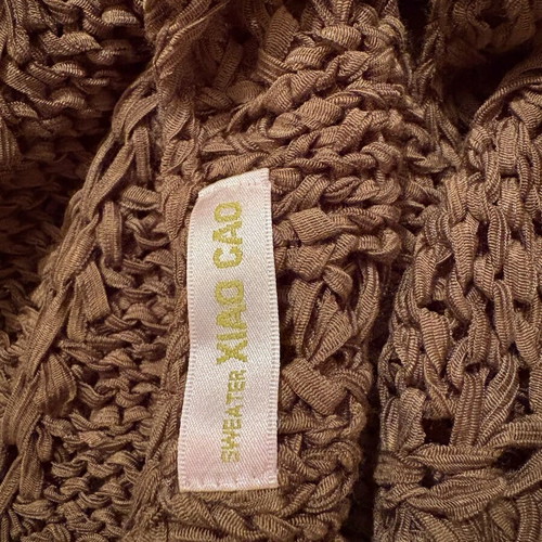 Women's knitted sweater used, khaki, 80% cotton 20% acrylic, size M