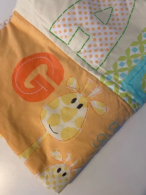 Mothercare children's quilt used, colorful 96x118cm