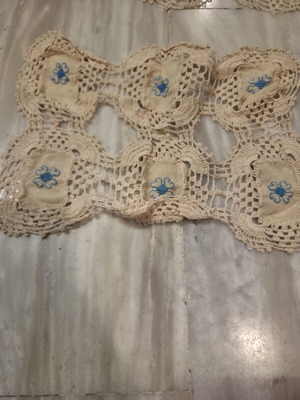 Handmade doilies like new with design