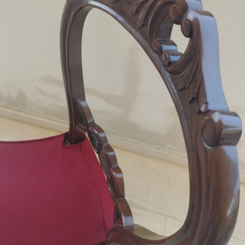 Handmade solid wood chairs like new, set of 6 with covers