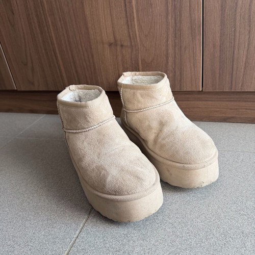 High ankle boot used, size 38, beige