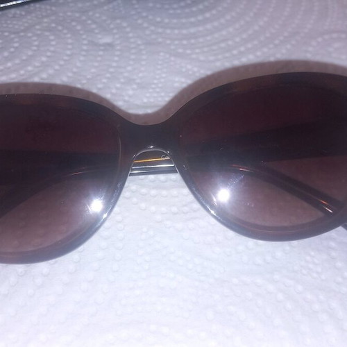 Sunglasses new with glitter brown acetate optical quality
