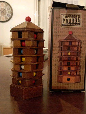 Emperor's Pagoda puzzle new from Professor Puzzle