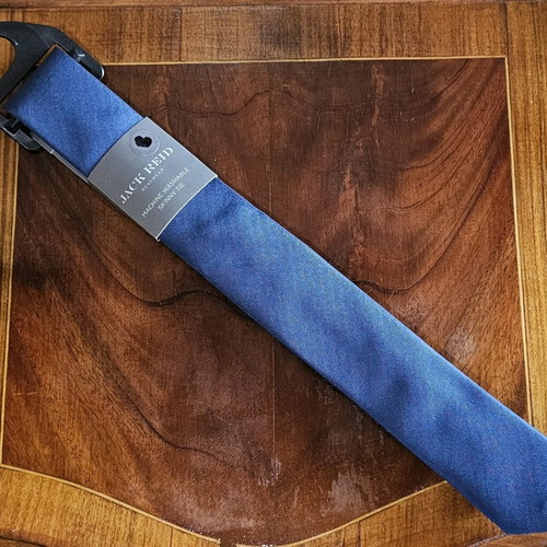 Jack Reid Skinny Tie new, blue polyester