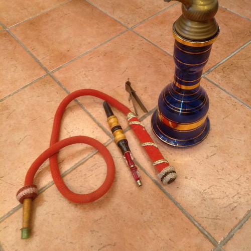 Hookah used, 75 cm tall, bought in Cairo