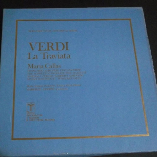 Maria Callas Verdi La Traviata 2 LP set used, classical