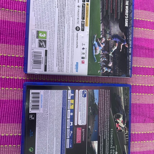 PlayStation games FIFA 23 and Gran Turismo Sport like new, 2 items