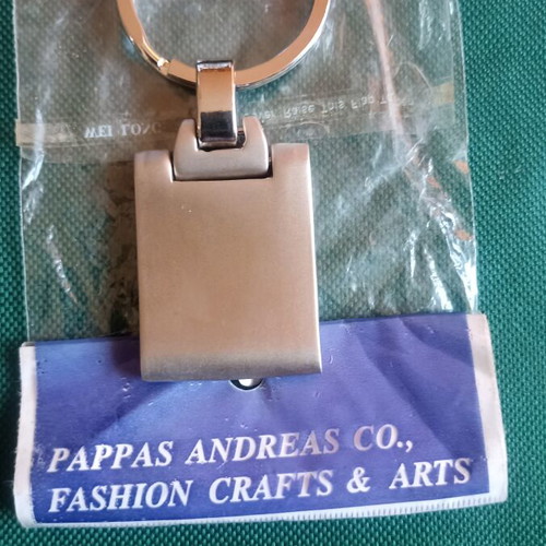 Vintage Audi metallic keychain, New Old Stock (NOS), 33g curved design