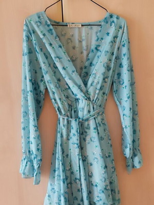 Summer-autumn floral dress, M Made In Italy