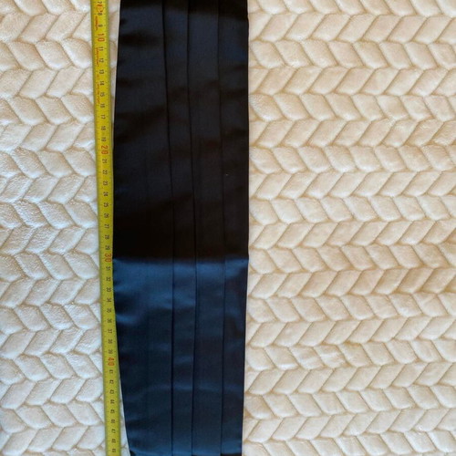 Satin black belt for men's formal suit new