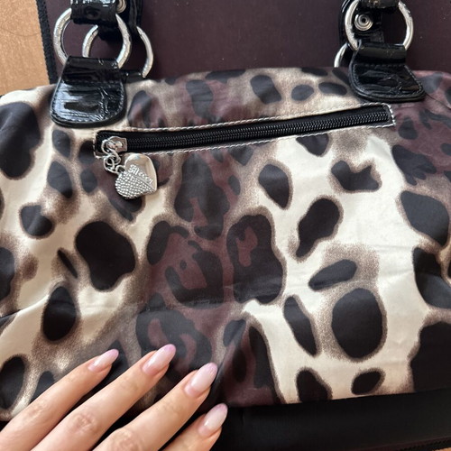 Leopard print handbag