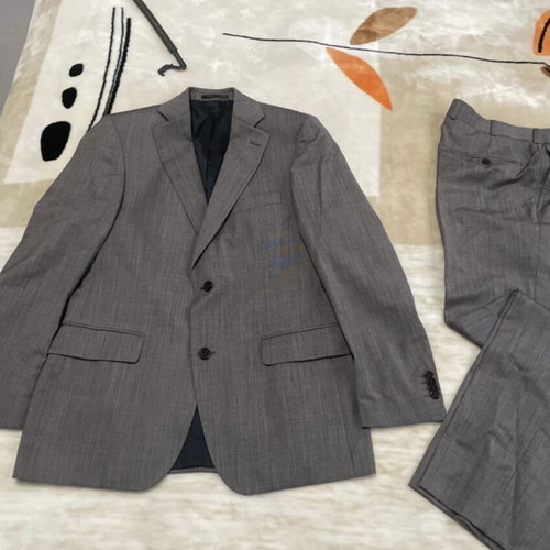 Tom Frank coarse wool gray suit No 50 like new