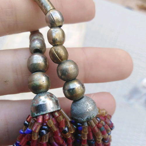 Indian vintage necklace from the 90s like new, multicolored