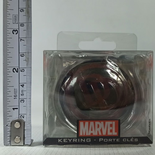 Semic Marvel Daredevil Logo Metal Keychain new, 5 cm