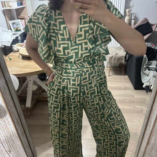 Ble Resort Collection jumpsuit with gold details, one size