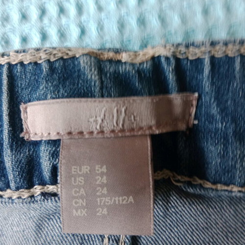 H&M Women's Jeans 7XL 54 Like New Blue Stretch