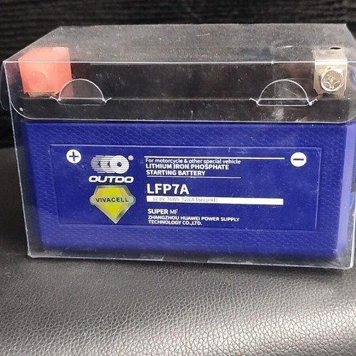 Outdo LFP7A (YTX7A-BS) Lithium Battery new LiFePO4