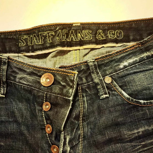 Staff men's jeans like new, size L, blue