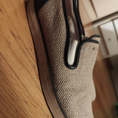 Bottega Veneta Fabric Slip-on Sneakers like new, size 38.5, beige