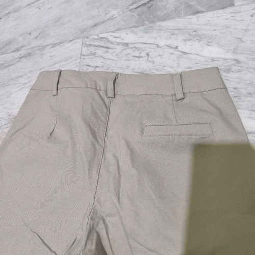 Fabric crop pants like new, beige, size L