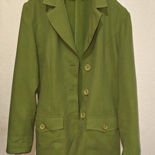 Vintage women's jacket without padding like new, green