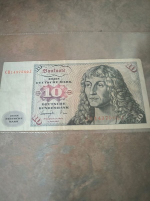 10 Deutsche Mark 1977 banknote like new