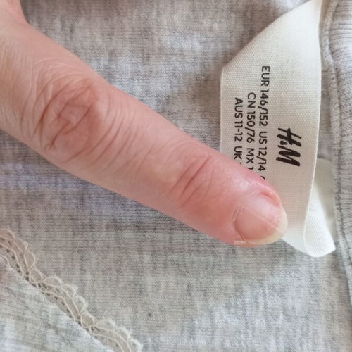 H&M Girls' Blouses Like New, Sizes 146-152, Gray and Pink