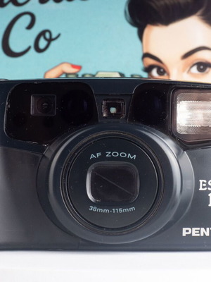 Pentax Espio 115 35mm Film Camera used with 38-115mm AF Zoom Lens