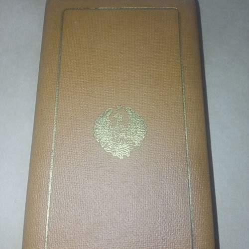 Medal box with gold Phoenix Order cross, used, Anagnostopoulos