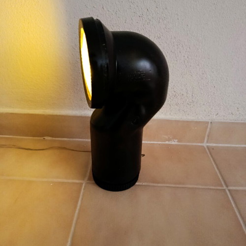 Handmade table lamp with unique lighting and 1m cable