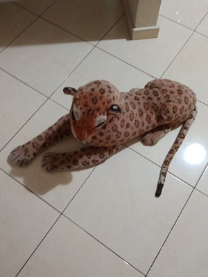 Large plush tiger 95x40 cm