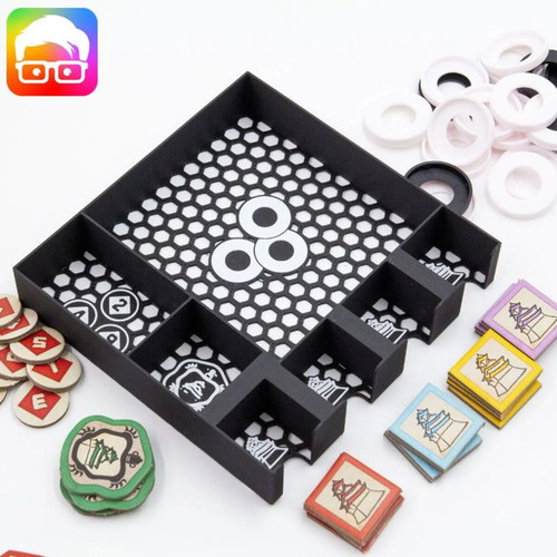 Rising Sun Board Game Organizer new, 3D printed insert