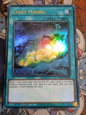 Cynet Mining κάρτα Yu-Gi-Oh! σαν καινούργιο