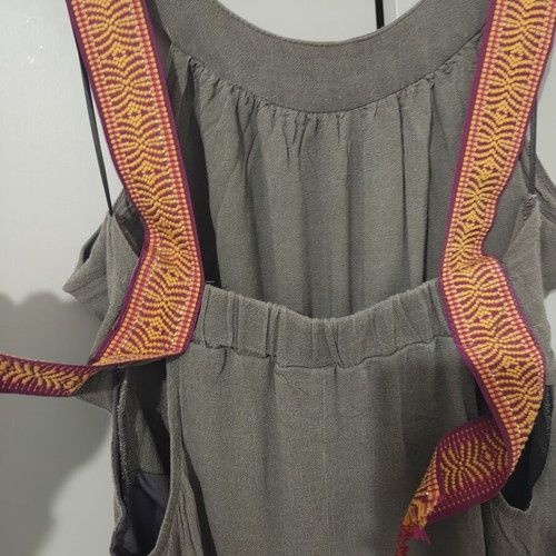 BSB dress medium size khaki with lining and cut outs like new