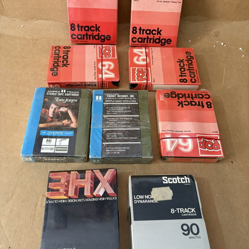 8 Track cassettes new blank pack of 9
