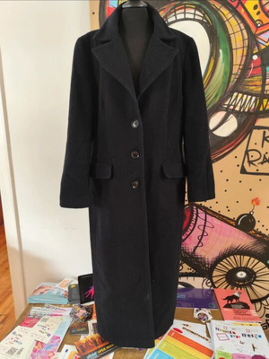 Classic women's black coat size S
