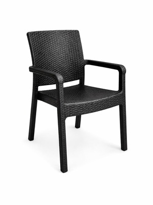 Black plastic chairs like new, around 200 available