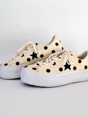 Converse One Star Platform Ox sneakers, polka dot, size 37.5