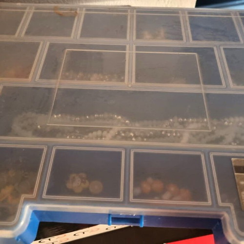 Bead Organizer Box like new with jewelry making supplies