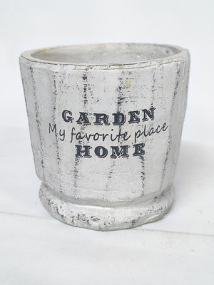 Handmade clay flowerpot 14×14×14 cm like new