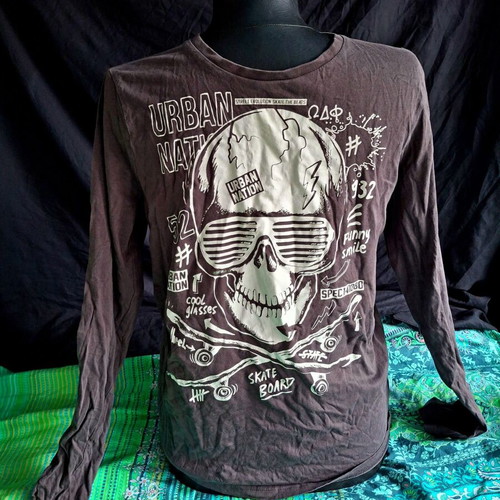 Here & There Long Sleeve Shirt S like new, dark gray