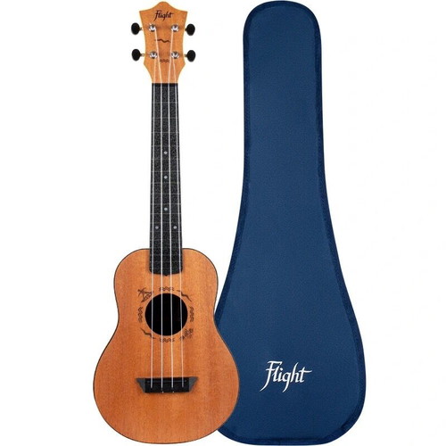 Flight TUC-53 MAH Concert Travel Ukulele like new with case