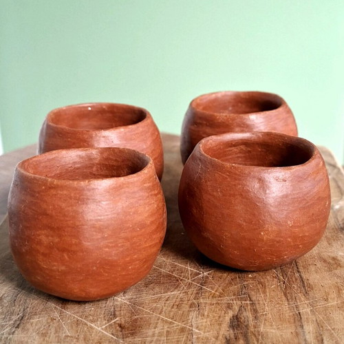 Ceramic bowl handcrafted by Zapotec women artisans from Oaxaca, Mexico